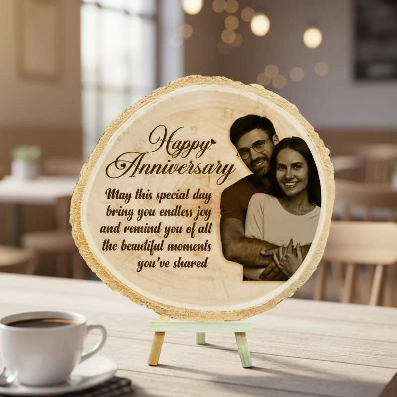 Magnificent Customized Wooden Slice Photo Frame - Image 2